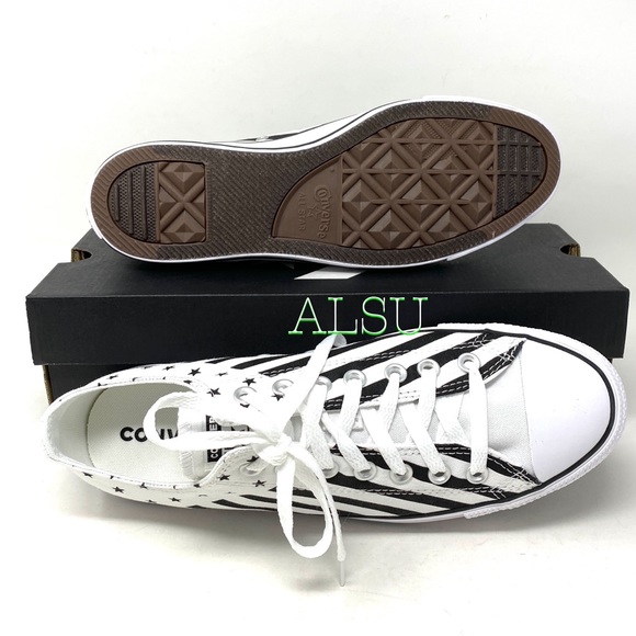Converse Chuck Taylor All Stars Shoes Men’ Low White Black Canvas Size 167837F - Picture 2 of 11
